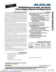 MAX6873 datasheet pdf MAXIM - Dallas Semiconductor