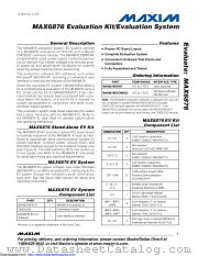 MAX6876EVCMOD2 datasheet pdf MAXIM - Dallas Semiconductor