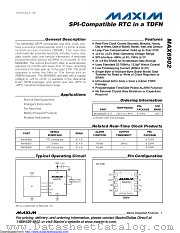 MAX6902ETA+T datasheet pdf MAXIM - Dallas Semiconductor