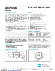 MAX805LESA+T datasheet pdf MAXIM - Dallas Semiconductor