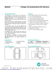 MAX6920AWP+T datasheet pdf MAXIM - Dallas Semiconductor