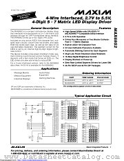 MAX6952EAX+T datasheet pdf MAXIM - Dallas Semiconductor