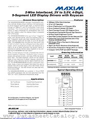 MAX6959BAEE+ datasheet pdf MAXIM - Dallas Semiconductor