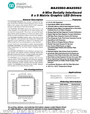 MAX6961AMH+D datasheet pdf MAXIM - Dallas Semiconductor