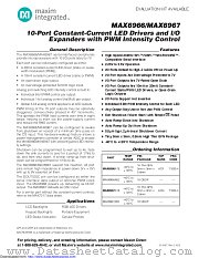 MAX6967ATE+T datasheet pdf MAXIM - Dallas Semiconductor
