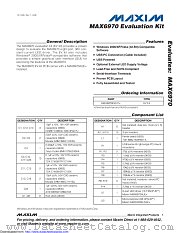MAX6970EVKIT+ datasheet pdf MAXIM - Dallas Semiconductor