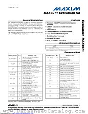 MAX6971EVKIT+ datasheet pdf MAXIM - Dallas Semiconductor