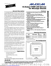 MAX6973ATJ+ datasheet pdf MAXIM - Dallas Semiconductor
