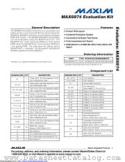 MAX6974EVKIT+ datasheet pdf MAXIM - Dallas Semiconductor