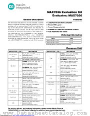 MAX7036EVKIT-315+ datasheet pdf MAXIM - Dallas Semiconductor