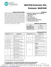 MAX7049EVKIT-868 datasheet pdf MAXIM - Dallas Semiconductor