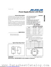 MAX709TESA+ datasheet pdf MAXIM - Dallas Semiconductor