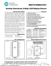 MAX7219ENG+ datasheet pdf MAXIM - Dallas Semiconductor