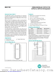 MAX7300AAI+ datasheet pdf MAXIM - Dallas Semiconductor