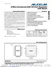 MAX7310ATE+T datasheet pdf MAXIM - Dallas Semiconductor
