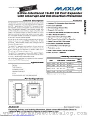 MAX7311ATG+ datasheet pdf MAXIM - Dallas Semiconductor