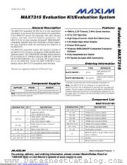 MAX7315EVCMAXQU datasheet pdf MAXIM - Dallas Semiconductor