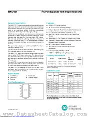 MAX7321AEE+T datasheet pdf MAXIM - Dallas Semiconductor