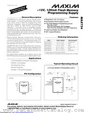MAX734CPA+ datasheet pdf MAXIM - Dallas Semiconductor