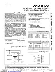 MAX7404ESA+ datasheet pdf MAXIM - Dallas Semiconductor