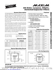 MAX7415EUA+T datasheet pdf MAXIM - Dallas Semiconductor