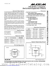 MAX7409CUA+ datasheet pdf MAXIM - Dallas Semiconductor