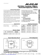 MAX7426CUA+T datasheet pdf MAXIM - Dallas Semiconductor