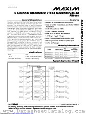 MAX7440ESD+ datasheet pdf MAXIM - Dallas Semiconductor