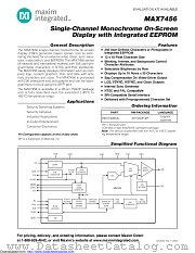MAX7456EUI+T datasheet pdf MAXIM - Dallas Semiconductor