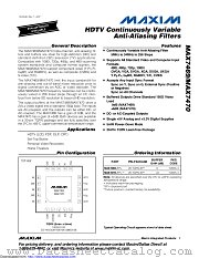 MAX7469 datasheet pdf MAXIM - Dallas Semiconductor