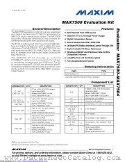 MAX7500EVKIT+ datasheet pdf MAXIM - Dallas Semiconductor