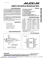 MX7524JN+ datasheet pdf MAXIM - Dallas Semiconductor
