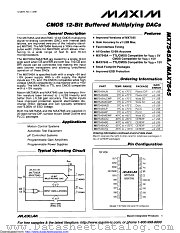 MX7545AKN+ datasheet pdf MAXIM - Dallas Semiconductor