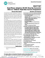 MAX77387 datasheet pdf MAXIM - Dallas Semiconductor