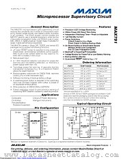 MAX791ESE-T datasheet pdf MAXIM - Dallas Semiconductor