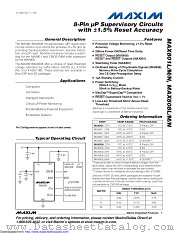 MAX801LCPA+ datasheet pdf MAXIM - Dallas Semiconductor