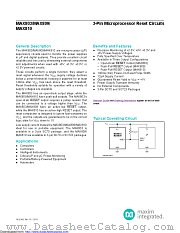 MAX809TEUR+ datasheet pdf MAXIM - Dallas Semiconductor