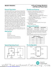 MAX812SEUS+ datasheet pdf MAXIM - Dallas Semiconductor
