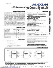 MAX814NCPA+ datasheet pdf MAXIM - Dallas Semiconductor