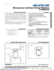 MAX834EUK+T datasheet pdf MAXIM - Dallas Semiconductor