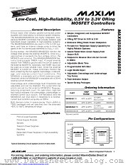 MAX8555AETB+ datasheet pdf MAXIM - Dallas Semiconductor