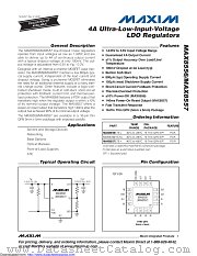 MAX8557ETE+T datasheet pdf MAXIM - Dallas Semiconductor