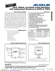 MAX8559ETAM1+ datasheet pdf MAXIM - Dallas Semiconductor