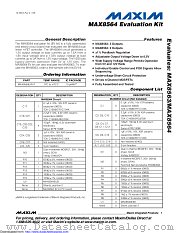 MAX8564EVKIT datasheet pdf MAXIM - Dallas Semiconductor