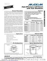 MAX8571EUT+TG40 datasheet pdf MAXIM - Dallas Semiconductor