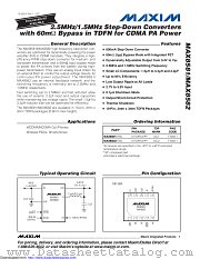 MAX8581 datasheet pdf MAXIM - Dallas Semiconductor