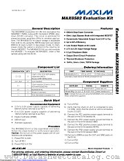 MAX8582EVKIT+ datasheet pdf MAXIM - Dallas Semiconductor