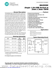 MAX8586ETA+T datasheet pdf MAXIM - Dallas Semiconductor