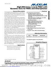 MAX8588ETM+ datasheet pdf MAXIM - Dallas Semiconductor