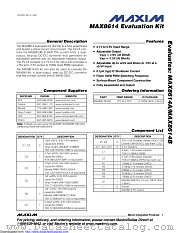 MAX8614EVKIT datasheet pdf MAXIM - Dallas Semiconductor